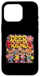 Coque pour iPhone 16 Pro Design Deer Friends Kids – Animaux adorables