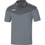 JAKO Women's Champ 2.0 polo, stone gray/anthra light, 36