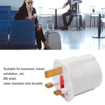 2 Pin To 3 Pin Plug Adapter Good Protection EU To UK Plug Brass Post