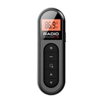 Mini radio FM de poche avec écran LCD rétro4.2,radio baladeur aste,prise téléphonique pour sauna,conférence,guide touristique,course,3.5mm - Type Black