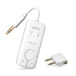 SUNITEC Airplane Bluetooth 5.3 Adapter Airfly Bluetooth Transmitter Supports 2 AirPods or Headphones with aptX Low Latency, 3.5mm AUX Wireless Audio Transmitter for in-Flight Travel, TV, Gym, Tablets