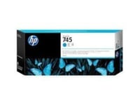 Genuine HP 745 300-ml Cyan Ink Cartridge