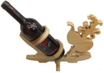 GMMH Design Support pour Bouteille de vin vin Bouteille de vin Support Support Bouteille 2 Dauphins en Bois Bambou