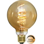 LED-lampa E27 G95 Decoled Spiral Amber