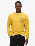 Superdry Copper Label Graphic Crew Sweatshirt, Pigment Yellow