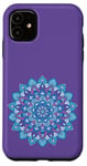 Coque pour iPhone 11 Motif mandala ayant le blues méditation spirituelle