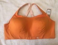 Adidas Ultimate Bra GU7067 Womens Size 48D Sports Bra Orange Brand New With Tags