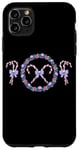 Coque pour iPhone 11 Pro Max Couronne de Noël gothique pastel avec tête de mort, canne à sucre d'orge, esthétique