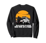 USA Tow Truck Driver, Truck Driver Yellow Line, Tow Truck Sweatshirt