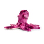 Keel Toys KEELECO - Peluche 100% recyclée - Jouet écologique pour Enfant- Peluche Pieuvre 33cm - SE1016, Violet