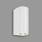 BRILONER Leuchten - Lampe d'extérieur LED IP44, Applique murale LED d'extérieur 2x GU10, 4000 K Blanc neutre, blanc, 155 x 70 x 90 mm (L x l x H)