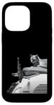 Coque pour iPhone 14 Pro Max Chat assis sur la moto Hasselblad 501cm 907x et x2d