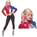 Rubie's Official Suicide Squad Ladies Harley Quinn Joker Costume Kit (Medium) & Harley Quinn adult perruque