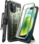 SUPCASE Unicorn Beetle Pro Series Coque pour iPhone 13 Pro Max 6,7" (Version 2021), Protection d'écran intégrée (camograss)