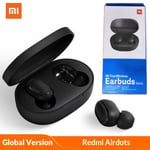 Xiaomi Redmi Airdots Version Globale, MI Vrai sans fil Bluetooth 5.0 Écouteurs Stéréo Bass 300mAh Boîte de Charge