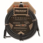 Blackstar Câble d'instrument de 3 m (10 pieds) de la série Pro, connecteur droit ¼ » vers connecteur coudé ¼ » pour basse/guitare électrique/électroacoustique/clavier/amplificateur