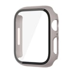 Glas+ Cover För Apple Watch case 9 8 7 6 SE 5 iWatch Tillbehör Skärmskydd Apple Watch Series 45mm 41mm 44mm 40mm 42mm 38mm Khak Khak Khaki 45mm series 7 8 9