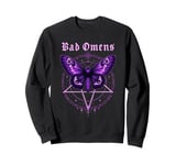 Gothic Moth 'Bad Omens' T-Shirt - Dark Aesthetic Occult Tee Sweatshirt