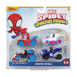 Pack de 4 Figurines en métal Spidey et Ses Amis Extraordinaires de Marvel - Comprend Les Figurines de Spidey, Ghost-Spider, Black Panther et Miles Morales Alias Spider-Man