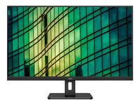 AOC U32E2N - Écran LED - 32" (31.5" visualisable) - 3840 x 2160 4K @ 60 Hz - VA - 350 cd/m² - 2500:1 - 4 ms - 2xHDMI, DisplayPort - haut-parleurs - noir