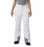 Columbia Femme Pantalon de Ski, Blanc, XL S