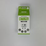 Juice 30W Universal Fast Charger (JAC23248)  JUI-Mains Plug With USB A USB C