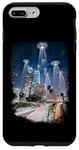 Coque pour iPhone 7 Plus/8 Plus Le vaisseau spatial UFO de Los Angeles DTLA Alien, fan de science-fiction LA 323