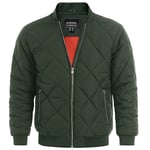 Magcomsen-Blouson Aviateur Matelassé Côtelé Pour Homme,Veste De Baseball,Coupe-Vent,Chaud,Voyage De Travail,Université,Automne