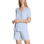 Calida Elegant Dreams Short Pyjama Lysblå modal Large Dame