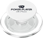 Joueur de poker avec passion Texas Holdem Poker Hands Poker PopSockets PopGrip pour MagSafe