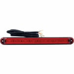 Ljusramp led chris products - Röd svart light bar red blk 15 x 7 8