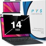 PYS Magnétique Filtre de Confidentialité pour Ordinateur Portable 14 Pouces 16:9 - Ecran Confidentialité Anti Espion, Film Anti-Lumière Compatible avec HP/Dell/Acer/Lenovo/Thinkpad/Samsung/ASUS