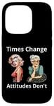 Coque pour iPhone 14 Pro Pin-up Girl Young And Older Times Change Attitudes Don't