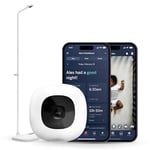 Nanit Pro Smart Baby Monitor And 2nd Gen Floor Stand - 1080P Wi-Fi Video And Sound Camera, Sleep Coach and Breathing Motion Tracker, 2-Way Audio, Real-Time Sleep Analytics