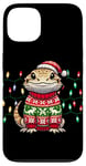 Coque pour iPhone 13 Bearded Dragon Christmas Party Design Xmas lights