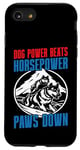 Coque pour iPhone SE (2020) / 7 / 8 Dog Power bat Horsepower Paws Down Mushing