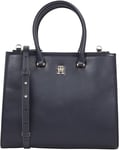 Tommy Hilfiger Sac fourre-Tout TH Eternity Med AW0AW16887 TH Eternity Med Tote AW0AW16887, Bleu, OS, Bleu (Space Blue), Fourre-Tout