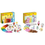 LEGO 11029 Classic Creative Party Box Bricks Set, Family Games to Play Together, Includes 12 Mini-Build Toys & 11028 Classic Creative Pastel Fun Bricks Box, Building Toys