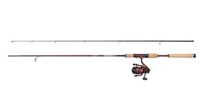 Abu Garcia Tormentor2 Spinning Combo, Canne à pêche et Moulinet pour la pêche en Eau Douce du Sandre et de la Perche, Solide, léger et Polyvalent, Rouge, 2.44m Canne Rapide modérée, 3000