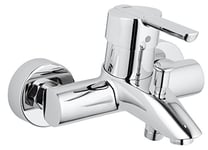 GROHE Feel Quickfix Single-Lever Bath/Shower Mixer, Wall-Mounted, Metal Lever, Chrome. Easy To Fit with GROHE Quickspanner. 32269000