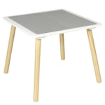 Paris Prix - Table De Jeu Enfants "lego" 52cm Gris & Naturel