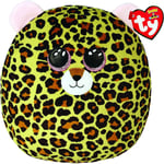 Ty Livvie Leopard Squish a Boos 10  Beanie Baby Soft Plush Toy  Collectible C