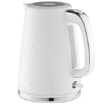 Swan SK14611WHT Windsor Jug Kettle 1.7L 3kW Rapid Boil Textured White