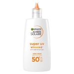 3 x Garnier Ambre Solaire Super UV Vitamin C Anti Dark Spots Fluid SPF50+ 40ml