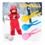 3 PCS Snowball Maker Tool Toys Kids, Football Shaped Snowball Clip Molded Toy, Outdoor DIY Snowball Pliers Manufacturing Snowball Tool Sleet Ball Snowball Fight Toy Sand Toys for Children (D)