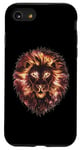 Coque pour iPhone SE (2020) / 7 / 8 Or Galaxie Roi Lion des Animaux d'Afrique