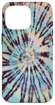 iPhone 16 Pro Cool Tiedye in Blue, Yellow Hippie Punk Rock Tie Dye Case