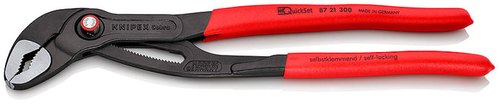 VVS-tång Cobra QuickSet Knipex 8721300; 300 mm