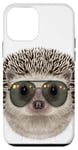 Coque pour iPhone 12 mini Hérisson portant une lunette de soleil aviateur Swag