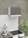 Kitchen Wall Bridging Unit 600mm Extractor Cooker Hood Cabinet 60cm - Grey Matt